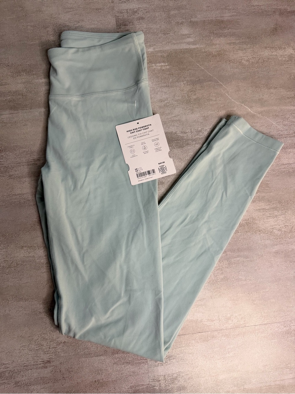 Athleta Mint Green High-Rise Powervita Leggings